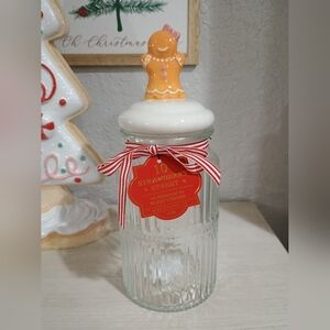 10 Strawberry Gingerbread Canister Container Jar Christmas New
